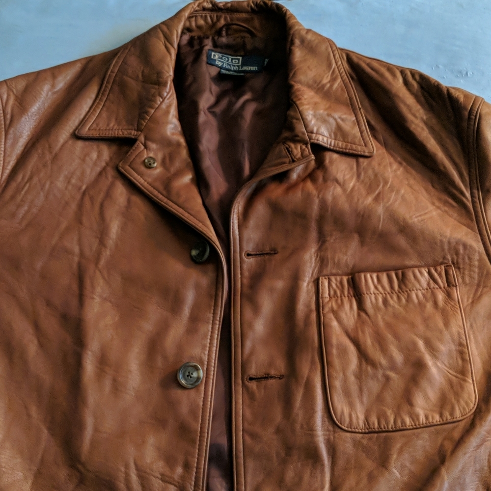 Polo leather jacket